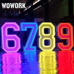Durable large marquee numbers neon LED for party rental