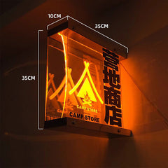 Dual-Sided Wall-Mounted Acrylic and Iron Artistry light box