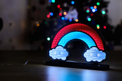 WOWORK wholesale 5V mini tunnel mirror led lights Infinity Christmas hats Sign 3D Illusion endless tunnel of light for XMAS birthday decor