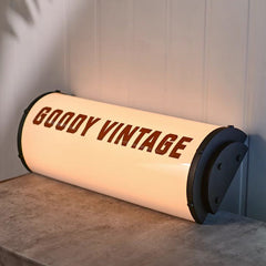 Elegant Curved Acrylic Wall Art with Custom Logo Printing light box