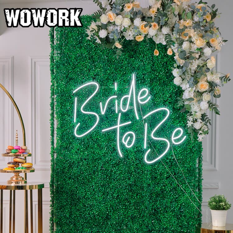 bride to be neon light sign