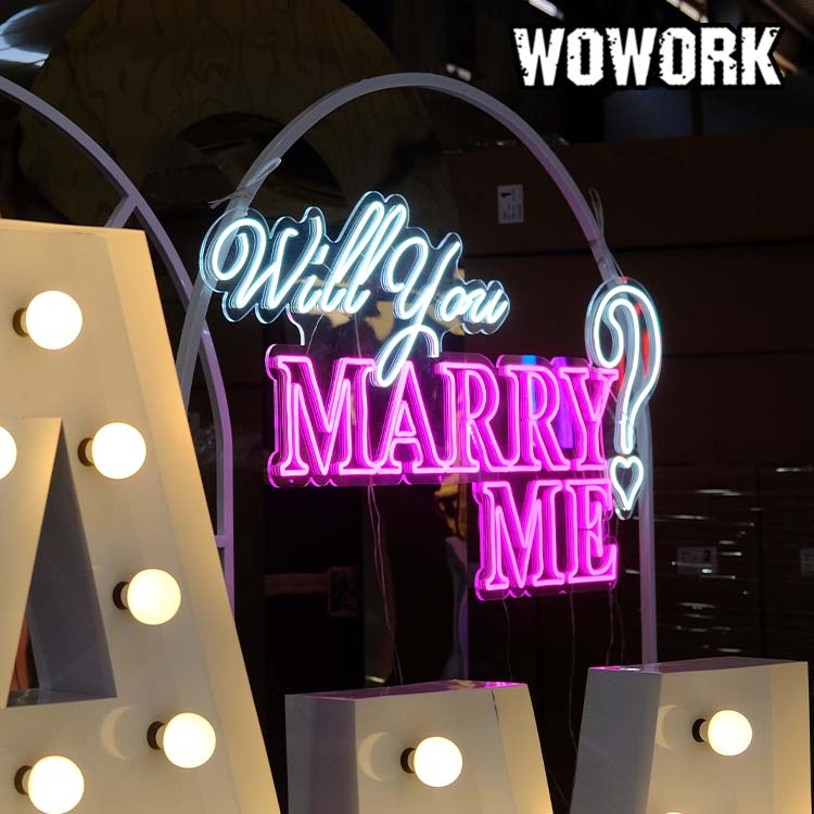 wedding neon sign