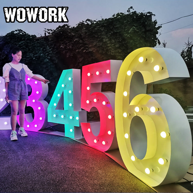 RGB marquee letters lights