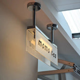 Customizable Rotating Four-Sided Acrylic Logo Wall-Mounted Advertisement Light Box for Coffee Bars Pubs and Restaurant shop