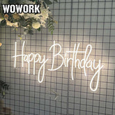 happy birthday neon sign for party