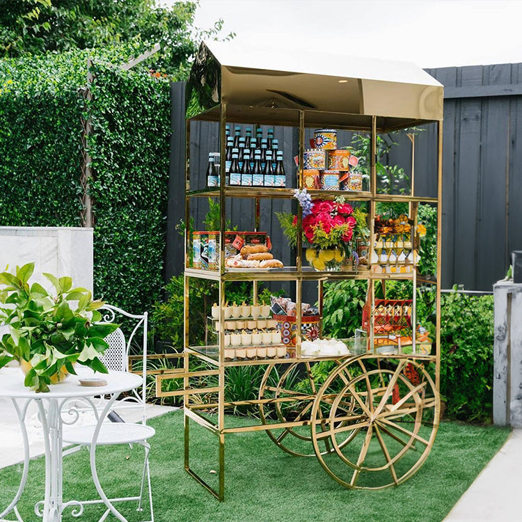 Gold Candy Cart for party