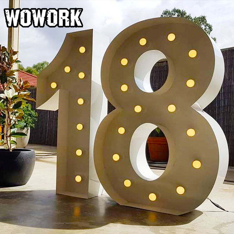 large marquee numbers