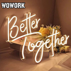 neon sign for wedding