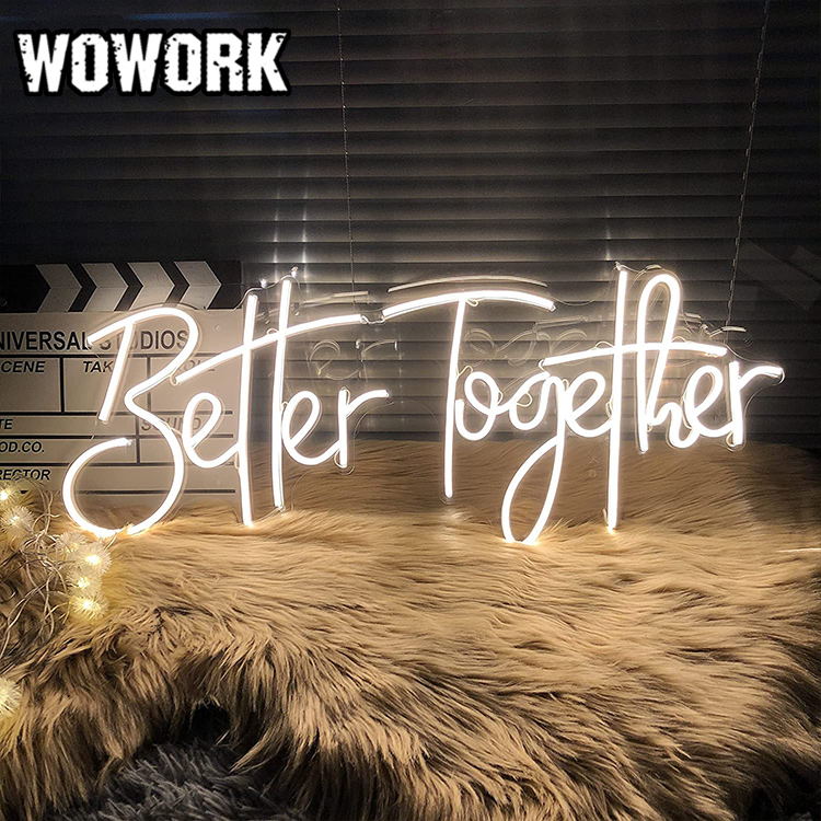 custom better together neon light