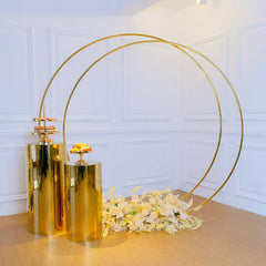 Golden Circles Dual Ring Backdrop