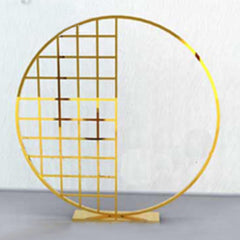 Mesh Circular Golden Backdrop