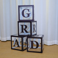 white Acrylic one baby love Balloon Box