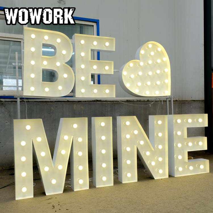 marquee letter stacking rack lights