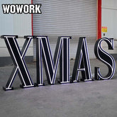 black marquee letters