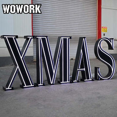 black marquee letters