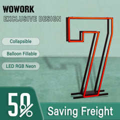 Collapsible RGB Neon Frame Marquee Lights