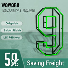 Collapsible RGB Neon Frame Marquee Lights