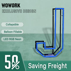 Collapsible RGB Neon Frame Marquee Lights