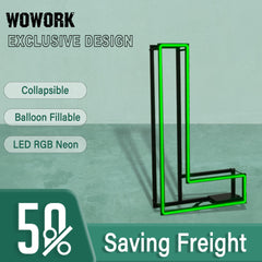 Collapsible RGB Neon Frame Marquee Lights