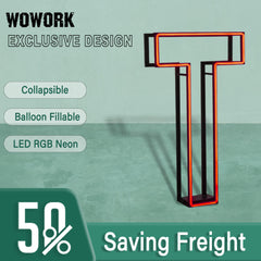 Collapsible RGB Neon Frame Marquee Lights