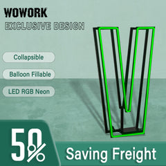 Collapsible RGB Neon Frame Marquee Lights