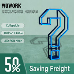 Collapsible RGB Neon Frame Marquee Lights
