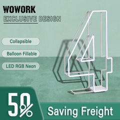 Collapsible RGB Neon Frame Marquee Lights