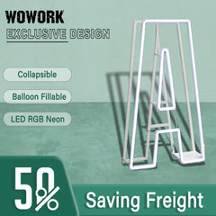 Collapsible RGB Neon Frame Marquee Lights