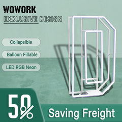 Collapsible RGB Neon Frame Marquee Lights