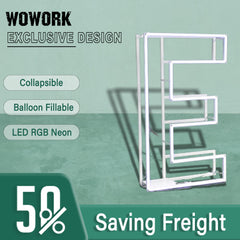 Collapsible RGB Neon Frame Marquee Lights