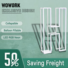 Collapsible RGB Neon Frame Marquee Lights