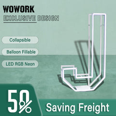 Collapsible RGB Neon Frame Marquee Lights