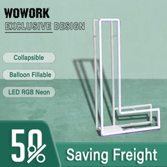 Collapsible RGB Neon Frame Marquee Lights