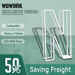 Collapsible RGB Neon Frame Marquee Lights