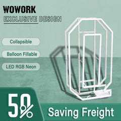 Collapsible RGB Neon Frame Marquee Lights