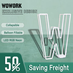 Collapsible RGB Neon Frame Marquee Lights