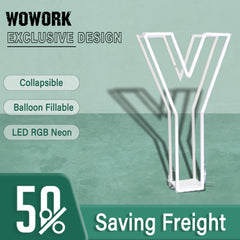 Collapsible RGB Neon Frame Marquee Lights