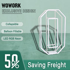 Collapsible RGB Neon Frame Marquee Lights