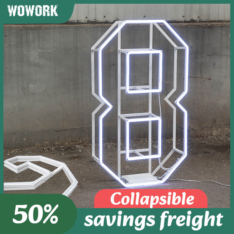 collapsible neon frame lights
