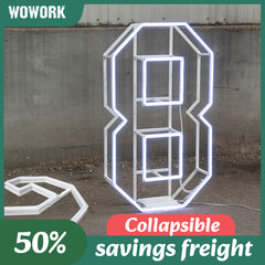 collapsible neon frame lights
