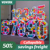 Collapsible Neon Frame Letters