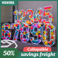 Collapsible RGB Neon Frame Marquee Lights