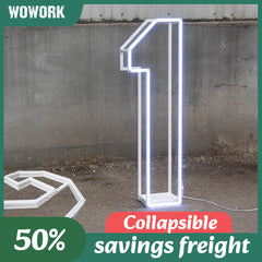 Collapsible RGB Neon Frame Marquee Lights