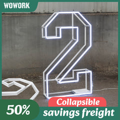 Collapsible RGB Neon Frame Marquee Lights