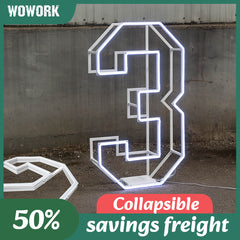 Collapsible RGB Neon Frame Marquee Lights