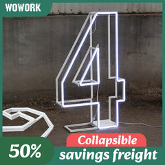 Collapsible RGB Neon Frame Marquee Lights