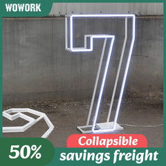 Collapsible RGB Neon Frame Marquee Lights