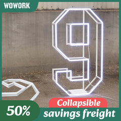 Collapsible RGB Neon Frame Marquee Lights