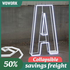 Collapsible RGB Neon Frame Marquee Lights