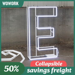 Collapsible RGB Neon Frame Marquee Lights